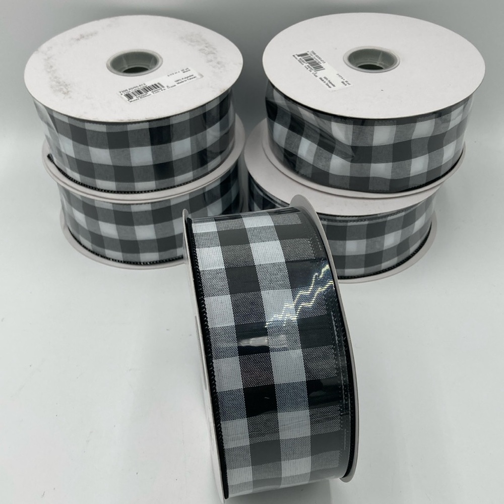 Buffalo Check Wire Ribbon